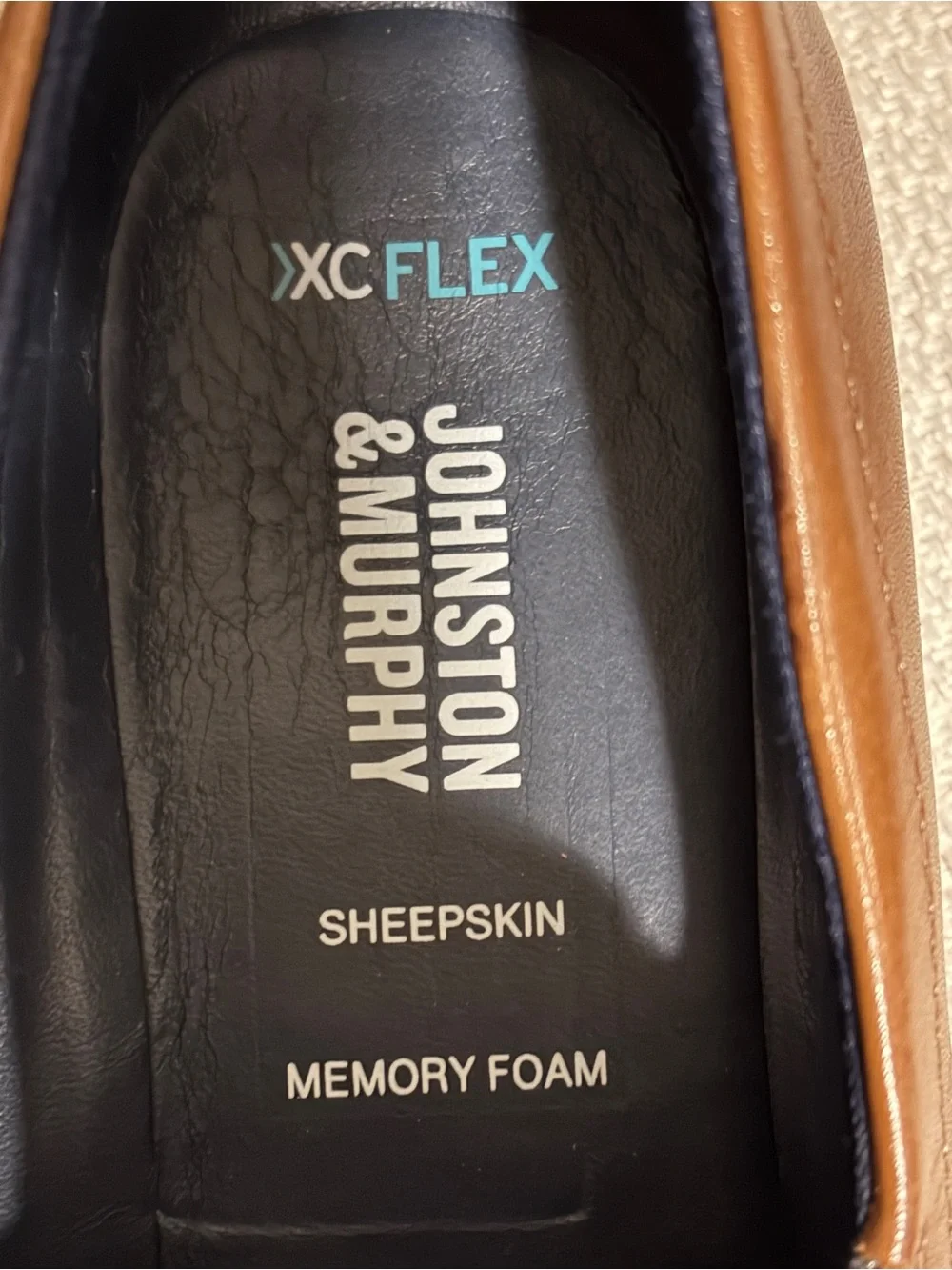 Johnston & Murphy XC4 Brown Leather Penny Loafers 8.5